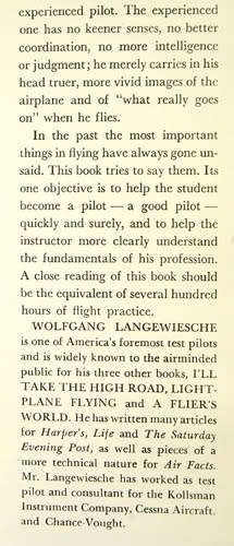 Stick and Rudder : an explanation of the art of flying -- Wolfgang Langewiesche