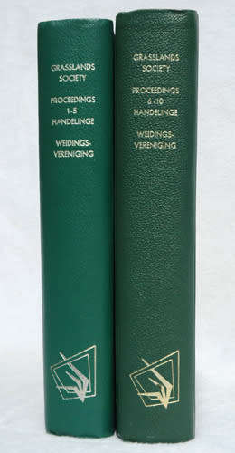 Grassland Society of Southern Africa : Proceedings 1-10 / Weidingsvereninging  Suiderlike Afrika