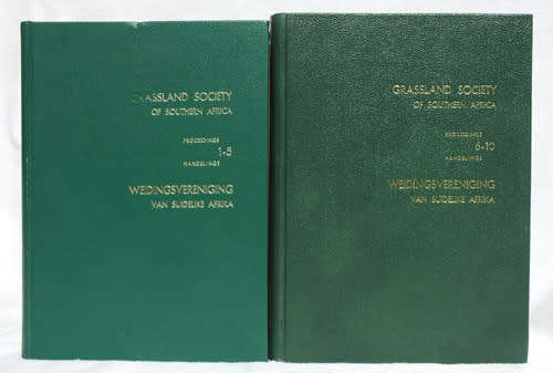 Grassland Society of Southern Africa : Proceedings 1-10 / Weidingsvereninging  Suiderlike Afrika