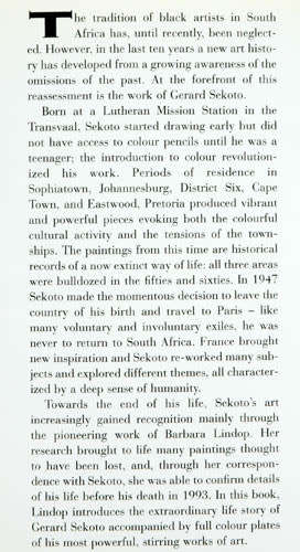 Sekoto -- Barbara Lindop