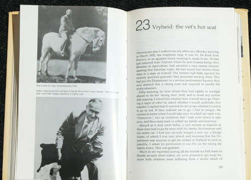 From the Horse's Mouth -The Story of South Africa's Veteran Vet -- S.W.J. van Rensburg (Signed)