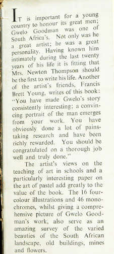 Gwelo Goodman : South African Artist -- Joyce Newton Thompson