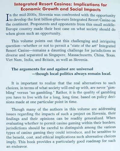 Integrated Resort Casinos : Implications for Economic Growth and Social Impact - W. Eadington