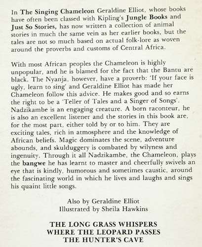 THE SINGING CHAMELEON -- Geraldine Elliot