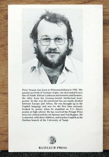 Photographs of Bushmen -- Peter Strauss (Poetry)