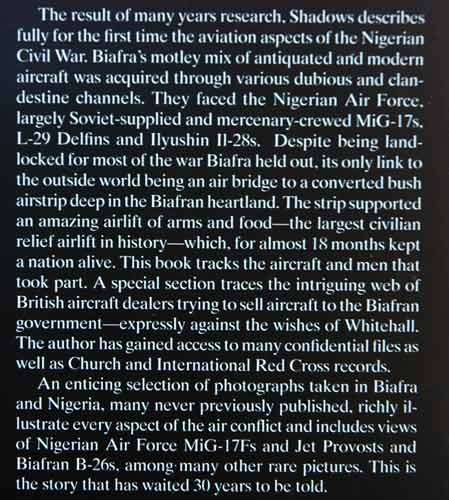 Shadows : Airlift and Airwar in Biafra and Nigeria 1967-1970 -- Michael Draper