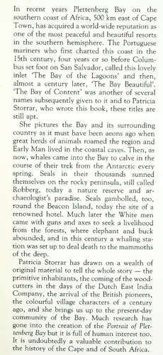 Portrait of Plettenberg Bay -- Patricia Storrar (signed)