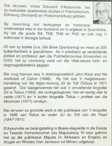 Kruger and Rhodes  : Van Jameson tot Milner (1895-1899) -- V.E. d`Assonville (Geteken)