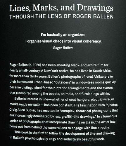 LINES, MARKS, AND DRAWINGS : Through the Lens of Roger Ballen -- (Inscribed by artist)