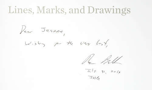 LINES, MARKS, AND DRAWINGS : Through the Lens of Roger Ballen -- (Inscribed by artist)