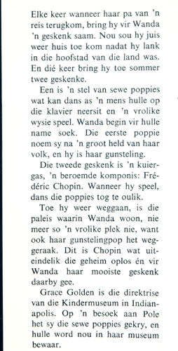 Sewe Poppe vir Wanda  -- Grace Golden