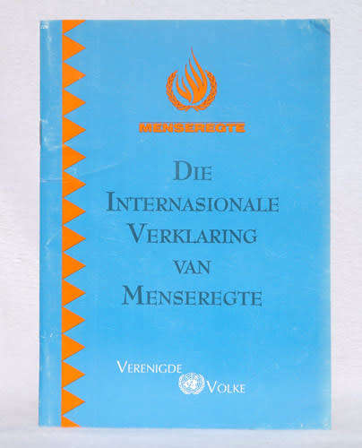 Die Internasionale Verkalring van Mensregte -- Verenigde Volke