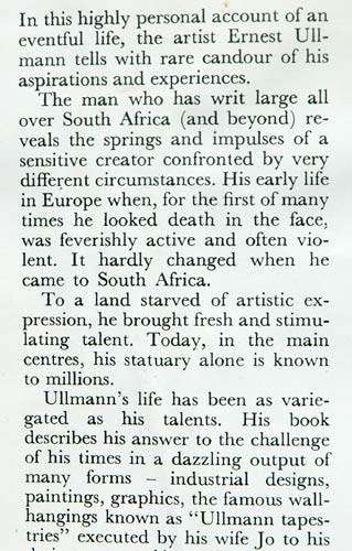 DESIGNS ON LIFE  -- ERNST ULLMANN