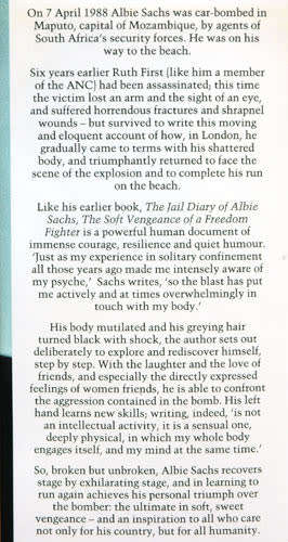 The Soft Vengeance of a Freedom Fighter  -- Albie Sachs