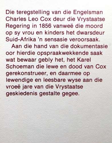 Die Dood van `n Engelsman -- Karel Schoeman