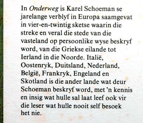 Onderweg -- Karel Schoeman