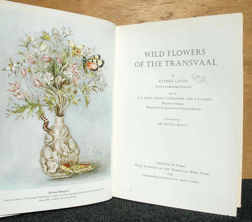 Wild Flowers of the Transvaal -- Cythna Letty (signed)