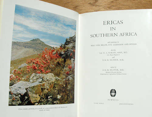 ERICAS IN SOUTHERN AFRICA -- H.A. Baker & E.G.H. Olivier
