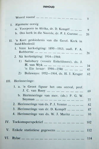 Gedenkalbum van die Gereformeerde Kerk in Suid-Rhodesie (1914-1964)