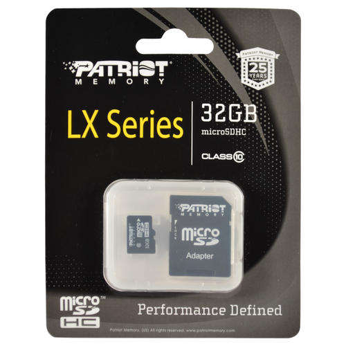 Patriot 32GB LX Micro SDHC Card Class 10