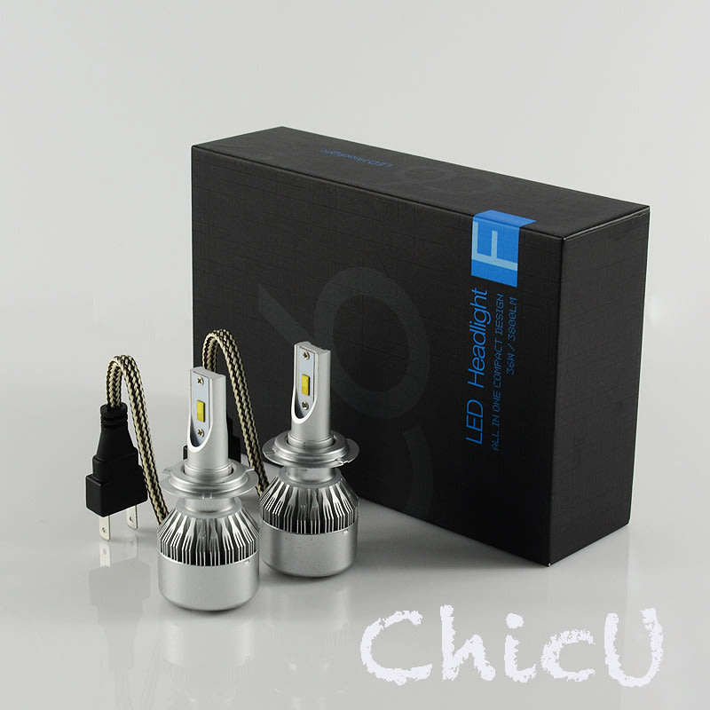 55W H7 - C6 LED Headlight Set