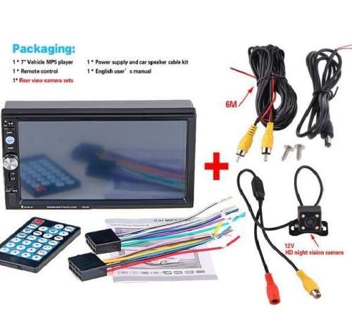 Bluetooth Car MP5 Player with 720P Camera