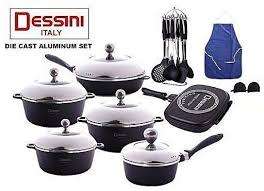 STOCK CLEARANCE: 23pc Die-Cast Aluminium Original Dessini cookware set -made in Italy!!!!
