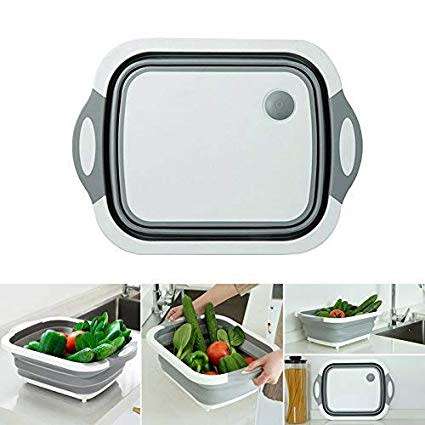 2 IN 1 Multi-function Sink Drain Basket/Cutting Board