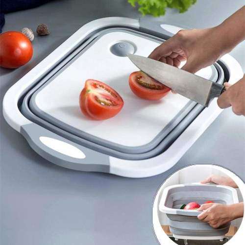 2 IN 1 Multi-function Sink Drain Basket/Cutting Board