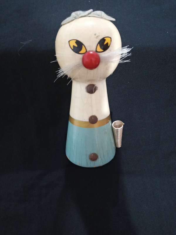 Vintage CAT figurine pen holder made in Italy