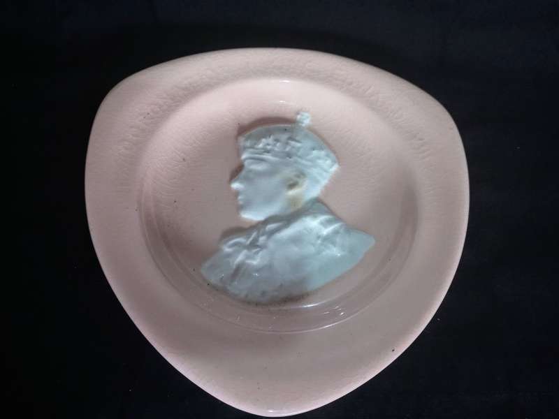 Ashtray- 1937 King Edward VIII Embossed Coronation Ashtray