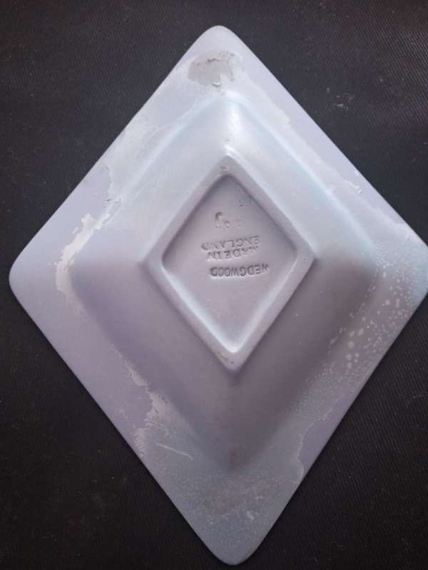 Vintage 1950s Wedgwood Jasperware Zodiac diamond shaped trinket dish