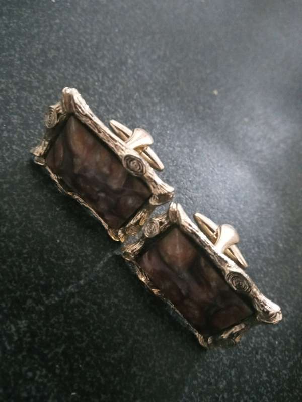 Vintage STRATTON, Vintage Gold Tone Cufflinks - pat 144.883, Jewellery