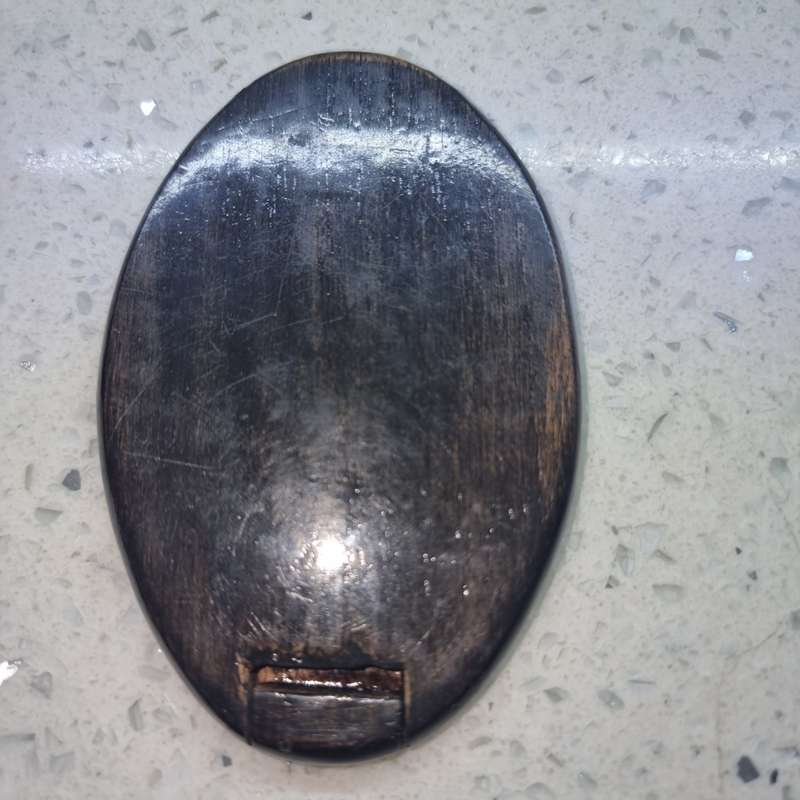 Vintage Folding Pocket Mirror Vietnam Handcrafted Wood Mother of Pearl Inlaid