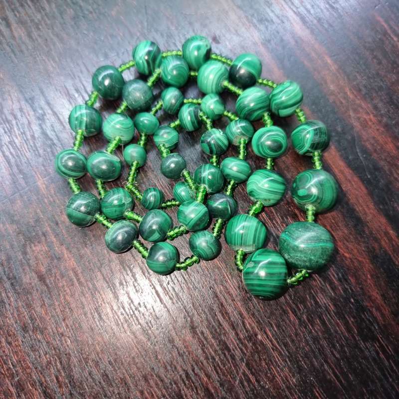 Malachite Bead Necklace