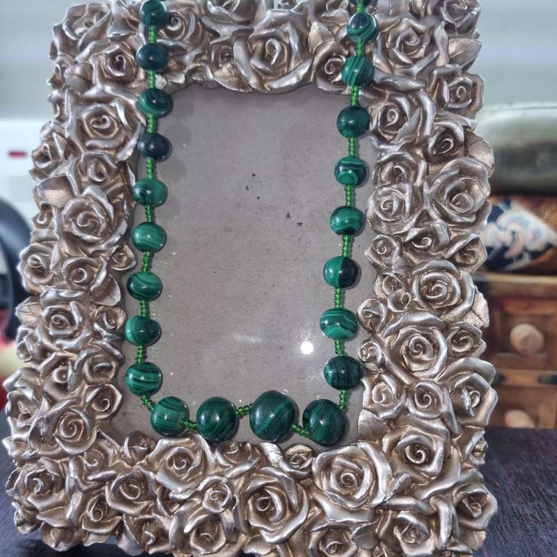Malachite Bead Necklace