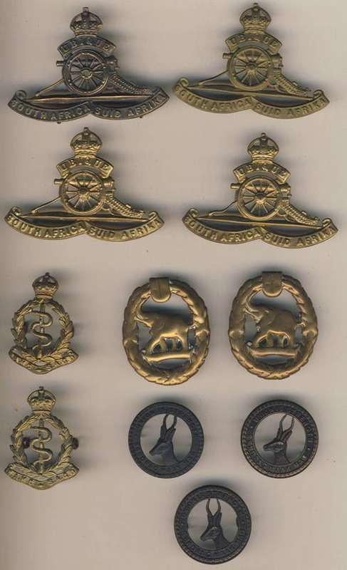 F4274 - ****BARGAIN**** Lot of 11 SA Cap Badges - Owen 832; 1351; 1247 & 1578