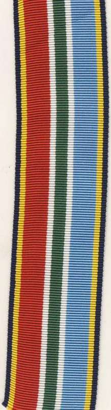 F4514 - MEDAL RIBBON Cut-Off (13 cm) for Full Size Zimbabwe Medal