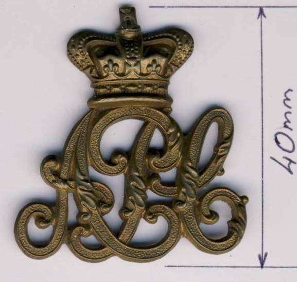F4912 - Army Pay Corps FORAGE CAP BADGE - QVC - 1890's to 1901 - VERY SCARCE!!