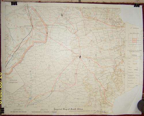 F5148 - ORIGINAL Boer War Intelligence Map - MAFEKING 1st Edition 1900 - EXTREMELY RARE!!!