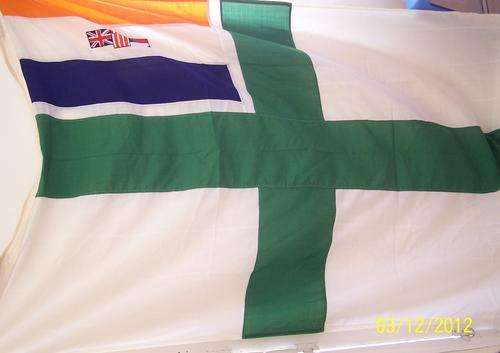 89 - Large S.A. Navy Flag (Old S.A.D.F.) - Size 284 cm x 142 cm - ORIGINAL!!