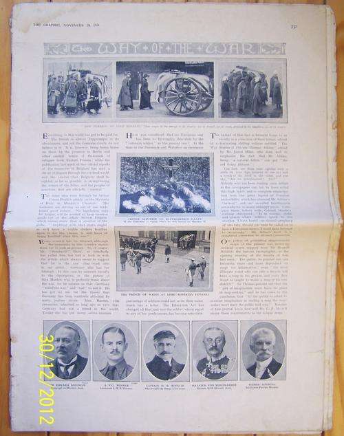 The Graphic November 28, 1914 - The Way of the War (Large Magazine)