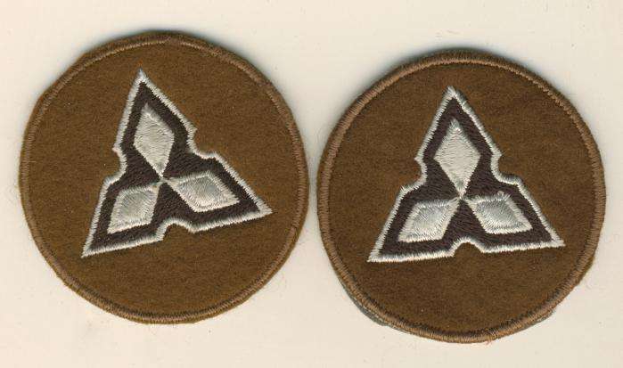 (0638) RANK PAIR - SWA Territory Force W/O2 (Brown with border)- Obsolete - ORIGINAL!!
