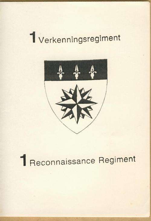(A1394) ORIGINAL UNIT STATIONERY - A5 Folder - SA 1 Recce Regiment