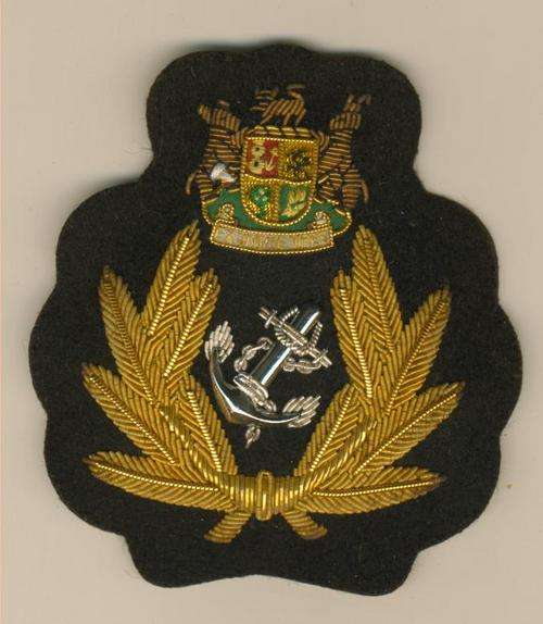 (3604) CAP BADGE - SA Railways & Harbours - Seagoing Officers - Gold Wire - Obsolete - ORIGINAL!!