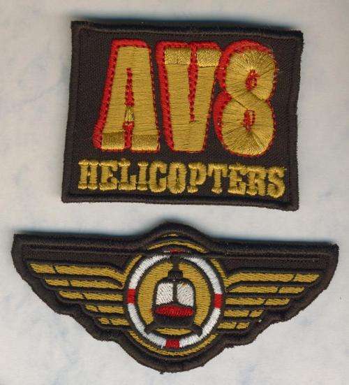 (0433) AVIATION - SA AV8 Helicopter Unit (East London) - Pilot Wing & Patch - ORIGINAL!!