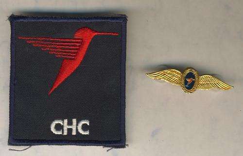 (0455) AVIATION - SA CHC Helicopters Pilot Wing & Patch - Obsolete - ORIGINAL!!