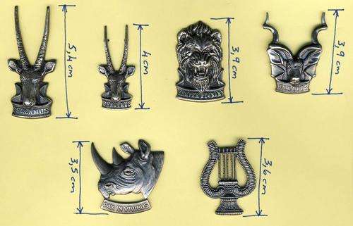 F0839 - COLLECTION OF 6 Various Cap & Beret Badges - South West Africa Army - Obsolete - ORIGINAL!!