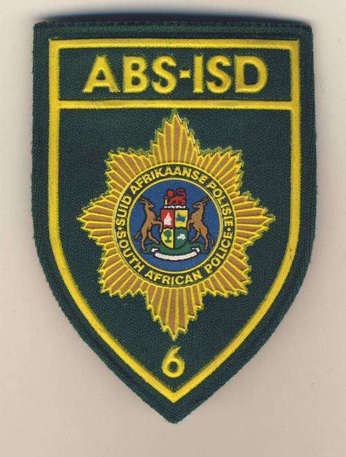 *F1655 SA Law Enforcement Shoulder Flash Internal Stability Department Unit 6 - Dunnottar - Obsolete