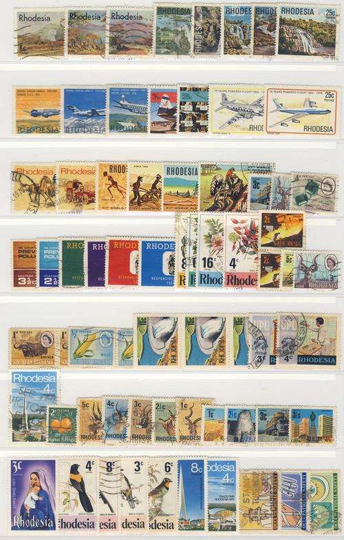 F2615 - RHODESIA - Lot of 68 Stamps - *MM & USED